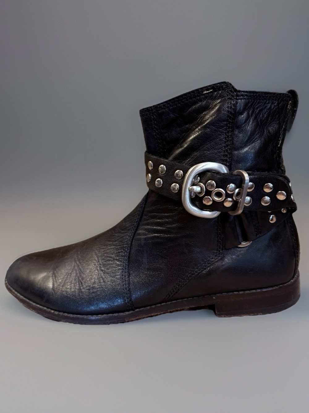 * Robert Zur JODPHUR STUD Black True Glove Studded Motorcyle Boots sz 10